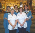 OU nursing students and staff at Westminster Abbey