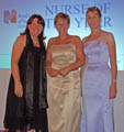 Jackie (centre) at the ceremony