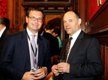Prof James Fleck with Iain Stewart, MP for Milton Keynes South