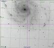 Image of the star field captured by the OU telescope